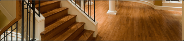 Hardwood stairs and flooring installation.