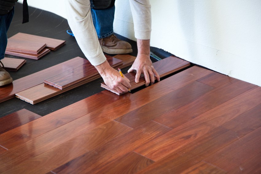 Laminate flooring installation work by Elegant Floor Services in Baltimore & D.C Metropolitan Areas
